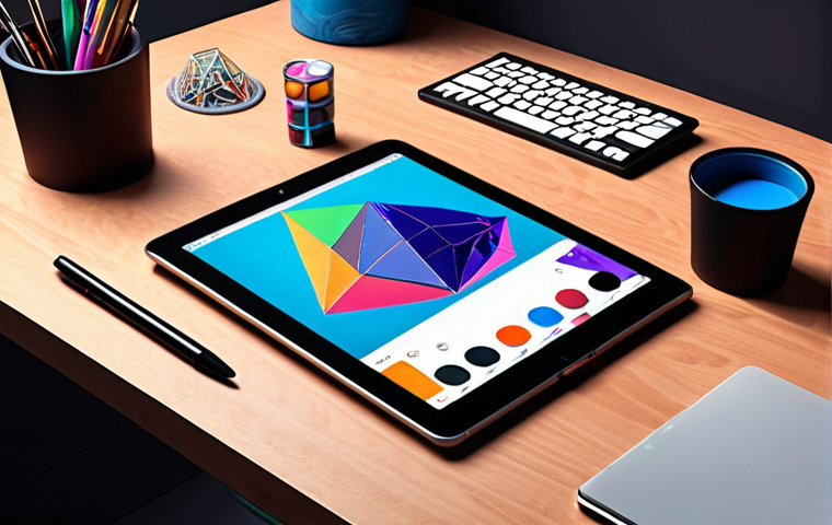 **

A digital artist's workspace, overflowing with creative tools (tablet, drawing pens, paints), transitioning into a sleek, futuristic blockchain interface displaying a vibrant NFT artwork. Emphasize the contrast between traditional art creation and the digital NFT realm. Include visual cues for Ethereum, Solana, and Polygon logos subtly. The overall mood should be exciting and slightly overwhelming, reflecting the feeling of being new to the NFT space.

**