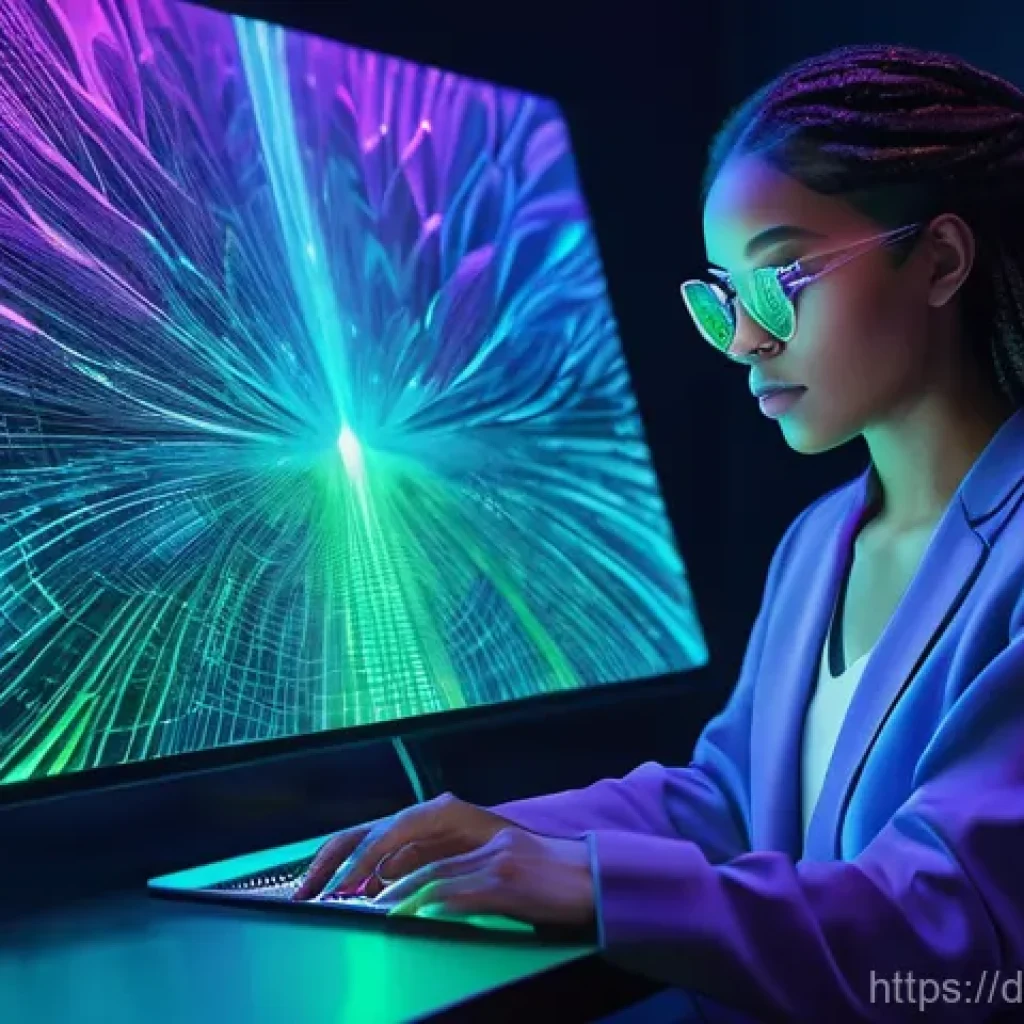 디지털아트 NFT 발행 방법 - **Prompt: The Genesis of Digital Art on the Blockchain**
    "A talented female digital artist, mid-...