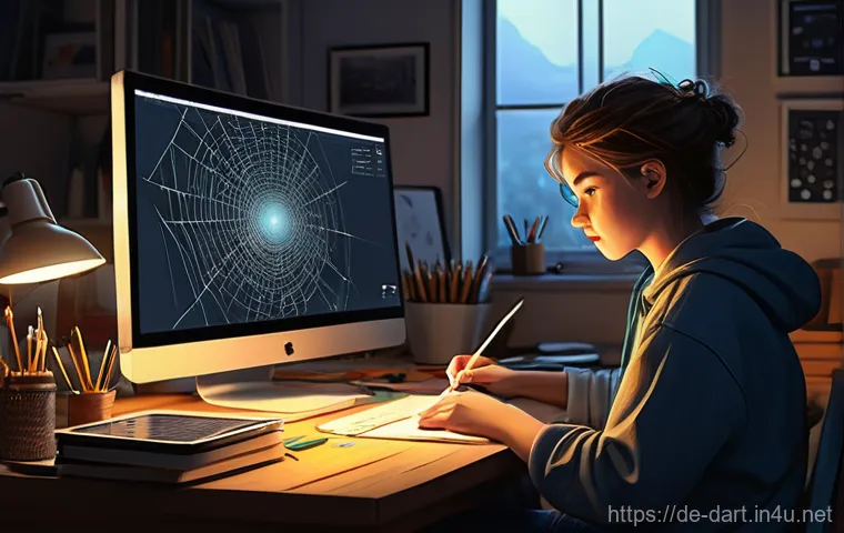 디지털아트 온라인 강의 플랫폼 비교 - **Prompt 1: The Aspiring Digital Artist's Initial Journey**
    A young, determined artist, dressed ...