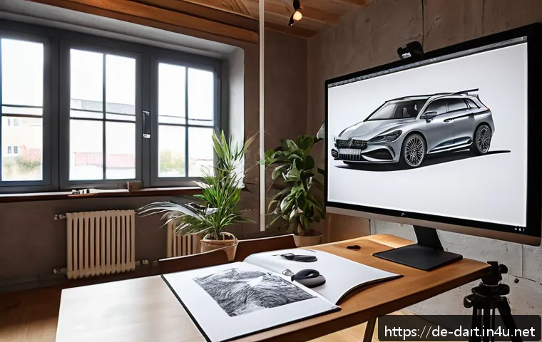 유튜브 실시간 드로잉 방송 팁 - A cozy, well-organized live drawing streaming setup in a modern German apartment: full-HD camera mou...